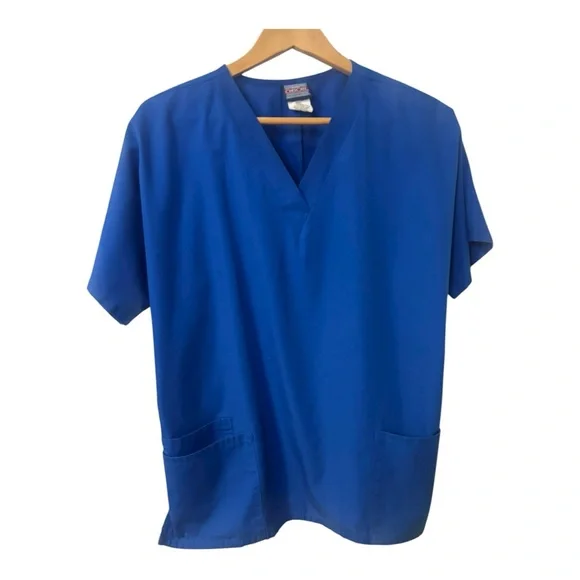 Cherokee Authentic Workwear Scrubs 2 Piece Set Royal Blue Uniform Size M - Picture 8 of 13
